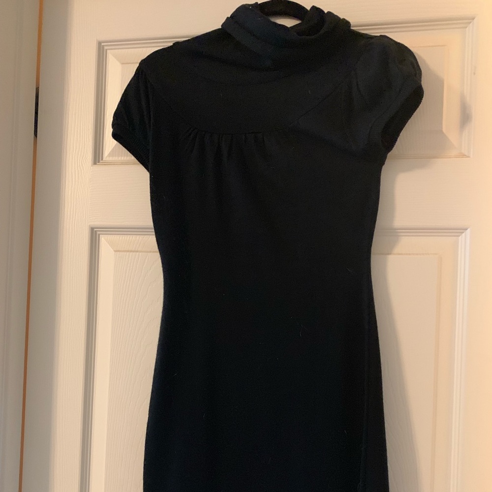 Short black sweater dress - Picture 2 of 2